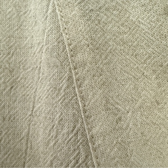 James Perse Oatmeal colored Textured Woven Midi Dress sz 1 Small - Picture 4 of 11